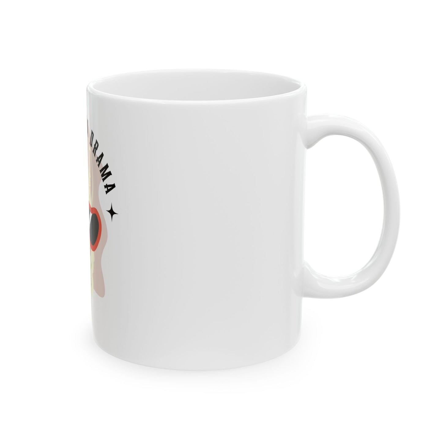 Shady Llama Drama Mug - Fun Coffee Cup, Gift for Llama Lovers, Unique Tea Mug, Quirky Home Decor, Funny Office Mug
