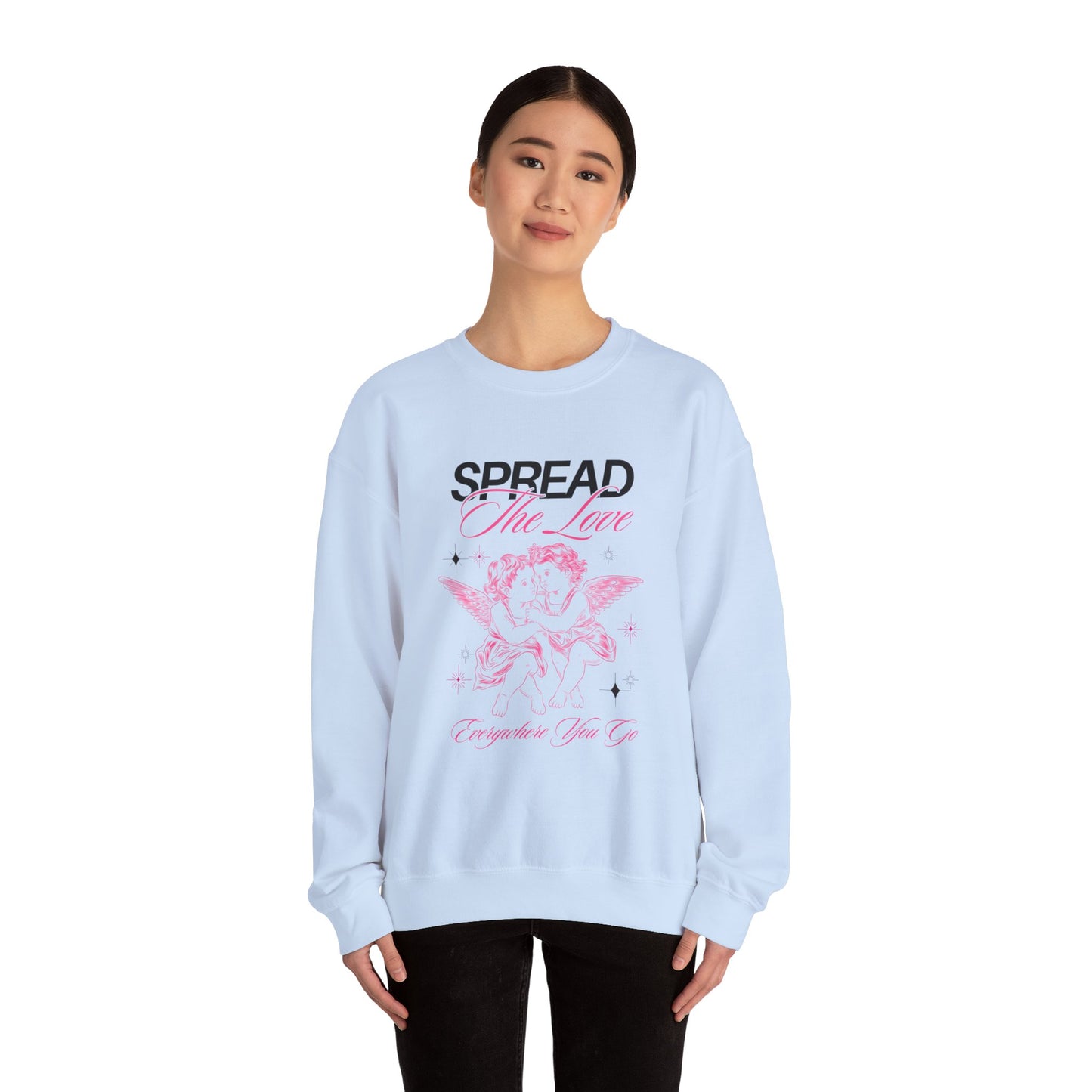 Valentines Day Sweatshirt, Cupid - Crewneck, Love Heart Graphic, Be Mine Pullover, Galentine's Gift, Valentine's Outfit