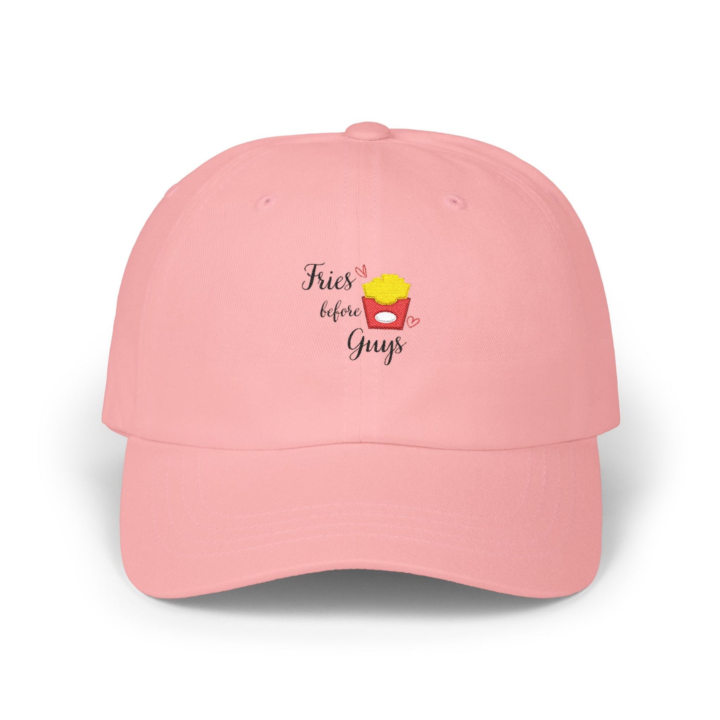 Girlie Cap, Fries Before Guys, Funny Trendy Hat, Food Lovers Gift, Casual Style, Summer Accessory, Festival Wear