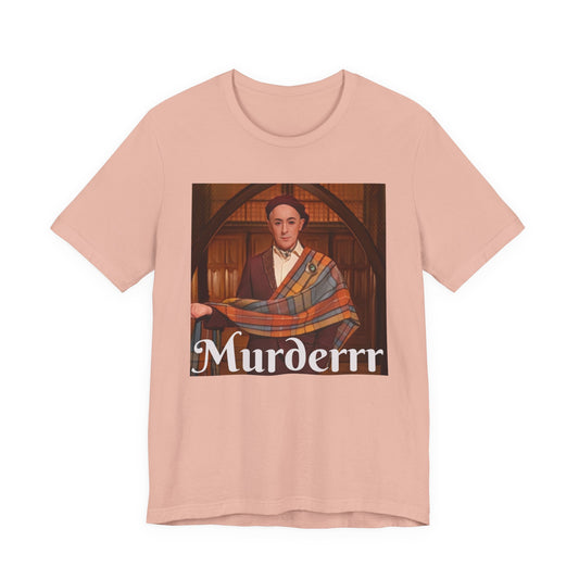 Traitors Unisex Jersey T-Shirt, Peacock TV Show Alan Cumming Murder Tee, Alan Cumming Fan Gift, TV Show Tee, Short Sleeve Shirt