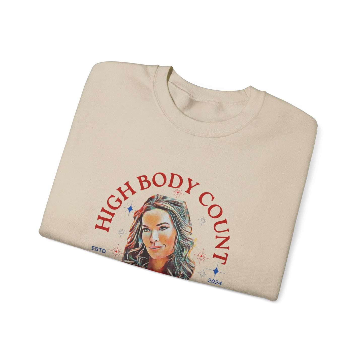 High Body Count Hair Sweatshirt, Funny Sweatshirt, RHOSLC Salt Lake City Angie, Trendy Apparel, Casual Wear, Crewneck Sweatshirt