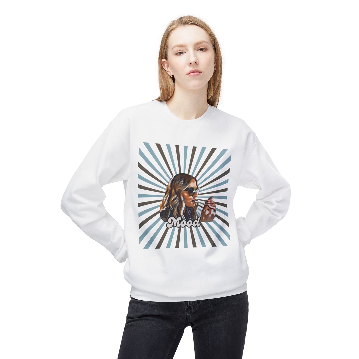 RHOBH Dorit Smoking Cig Sweatshirt - Housewives Merch, Funny, Crewneck Jumper, Midweight Softstyle Fleece, Current Mood