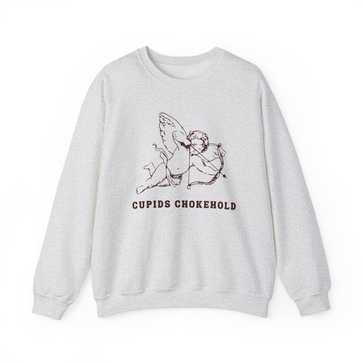 Cupid's Chokehold Crewneck Sweatshirt, Cute Gift for Valentine's Day, Cozy Casual Wear, Perfect for Lovers, Unique Graphic Design