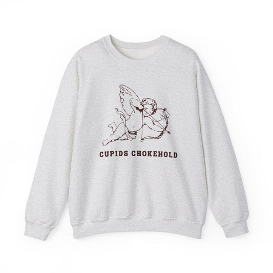 Cupid's Chokehold Crewneck Sweatshirt, Cute Gift for Valentine's Day, Cozy Casual Wear, Perfect for Lovers, Unique Graphic Design