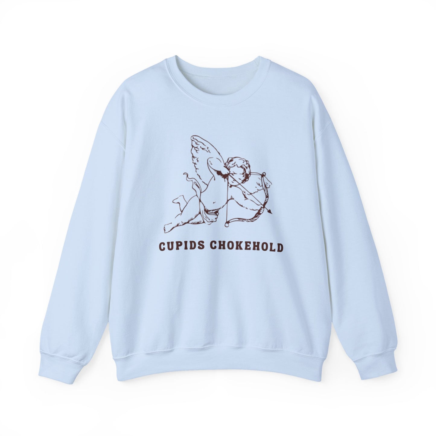 Cupid's Chokehold Crewneck Sweatshirt, Cute Gift for Valentine's Day, Cozy Casual Wear, Perfect for Lovers, Unique Graphic Design
