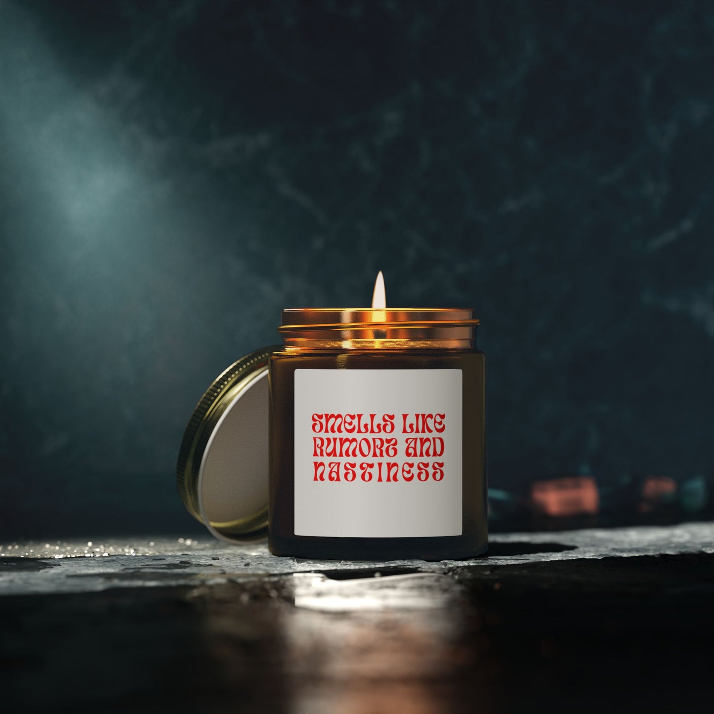Scented Candle - Smells Like Rumors and Nastiness, Meredith Marks RHOSLC, Salt Lake City, Bravo TV Lover Gift, Coconut, Salt Lake City Decor