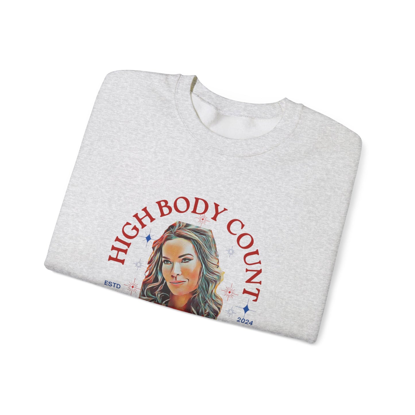 High Body Count Hair Sweatshirt, Funny Sweatshirt, RHOSLC Salt Lake City Angie, Trendy Apparel, Casual Wear, Crewneck Sweatshirt