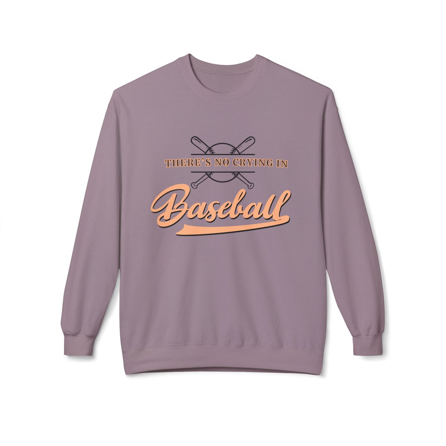 Baseball Mom Sweatshirt, No Crying in Baseball Vintage Movie Fans Apparel, Crewneck Softstyle Fleece, Baseball Season Gift