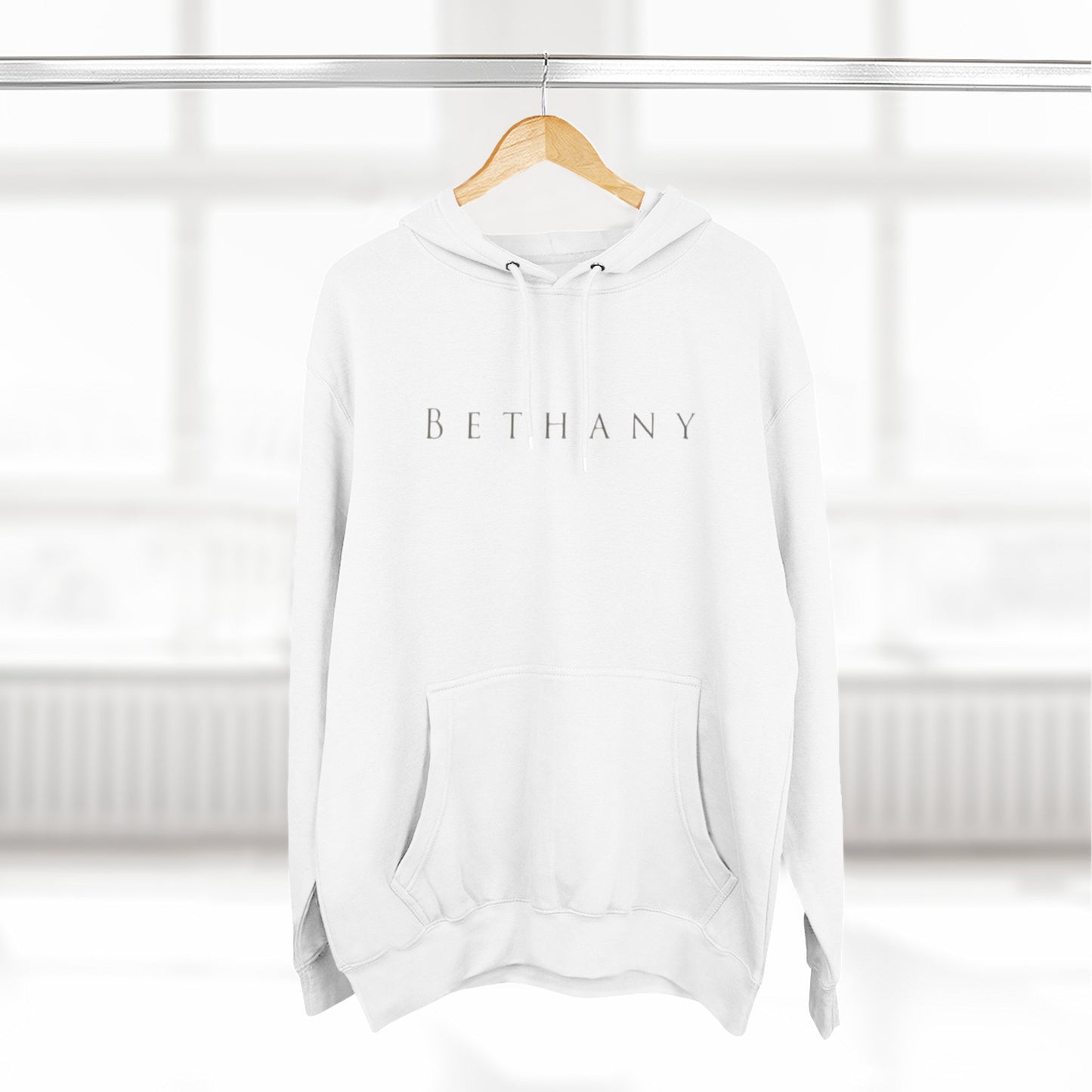 Bethany Beach Hoodie - Three-Panel Fleece Hoodie, Bethany Beach, Delaware, Cozy Beachwear, Coastal Vibes Hooded Sweatshirt, Beach Lover