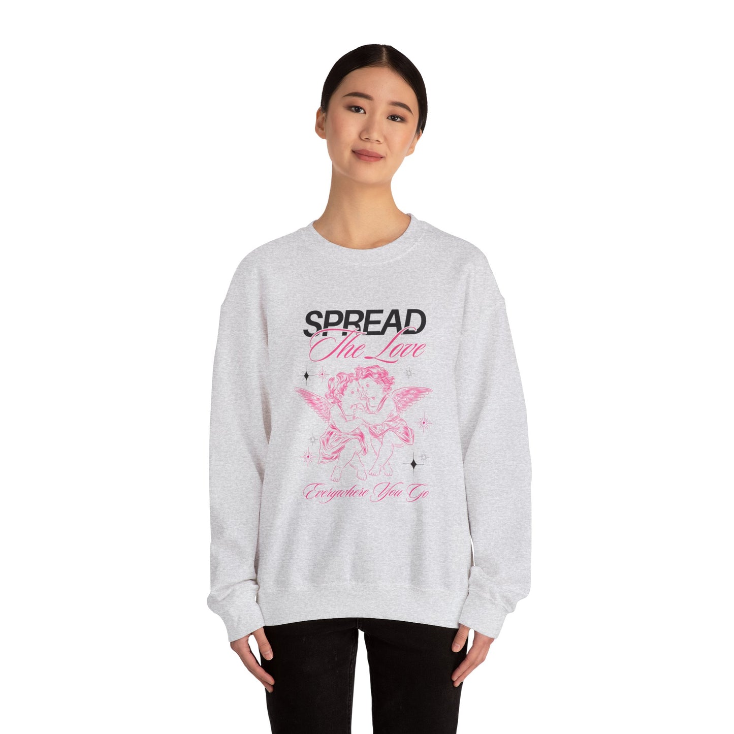 Valentines Day Sweatshirt, Cupid - Crewneck, Love Heart Graphic, Be Mine Pullover, Galentine's Gift, Valentine's Outfit