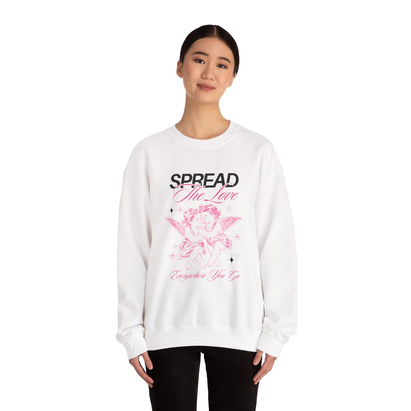 Valentines Day Sweatshirt, Cupid - Crewneck, Love Heart Graphic, Be Mine Pullover, Galentine's Gift, Valentine's Outfit