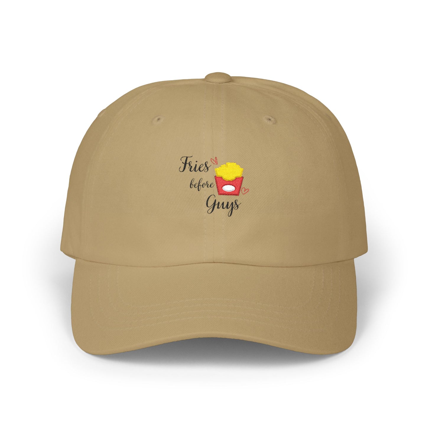 Girlie Cap, Fries Before Guys, Funny Trendy Hat, Food Lovers Gift, Casual Style, Summer Accessory, Festival Wear