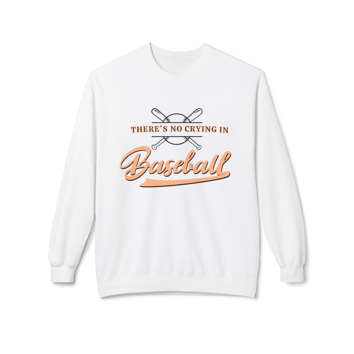 Baseball Mom Sweatshirt, No Crying in Baseball Vintage Movie Fans Apparel, Crewneck Softstyle Fleece, Baseball Season Gift