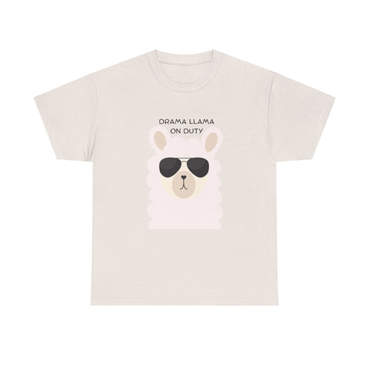 Cute Drama Llama Tee, Fun Graphic Tee, Casual Wear, Gift for Animal Lovers, Llama Lover Shirt, Fashion