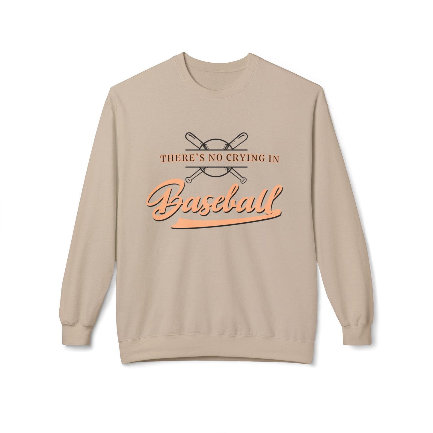 Baseball Mom Sweatshirt, No Crying in Baseball Vintage Movie Fans Apparel, Crewneck Softstyle Fleece, Baseball Season Gift