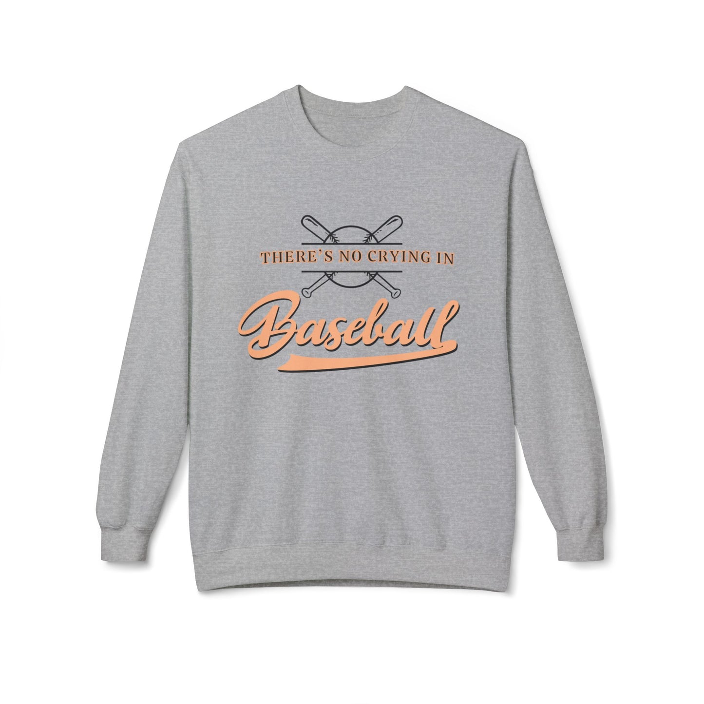 Baseball Mom Sweatshirt, No Crying in Baseball Vintage Movie Fans Apparel, Crewneck Softstyle Fleece, Baseball Season Gift