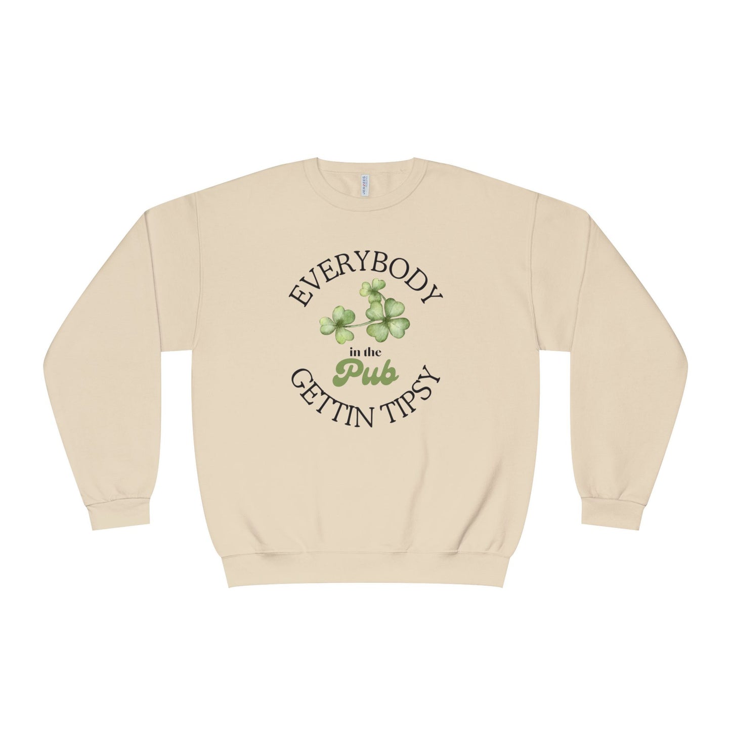 St Patricks Day Crewneck Sweatshirt - Irish Pub Gift, St Paddys Day Apparel, Green Shamrock Jumper, Luck of the Irish Sweater,