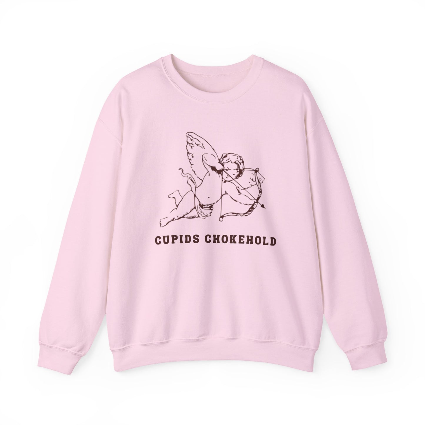 Cupid's Chokehold Crewneck Sweatshirt, Cute Gift for Valentine's Day, Cozy Casual Wear, Perfect for Lovers, Unique Graphic Design