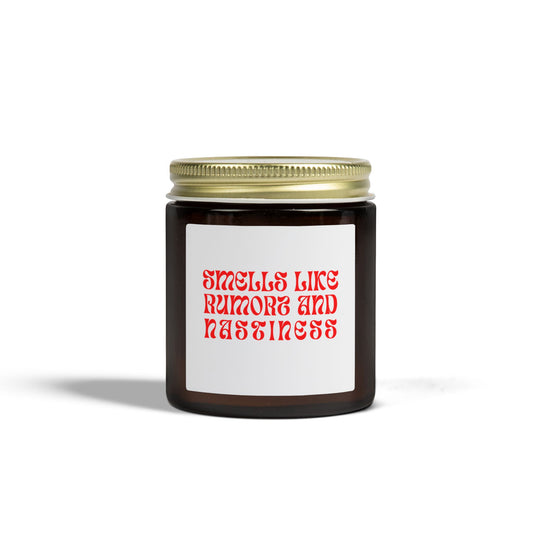 Scented Candle - Smells Like Rumors and Nastiness, Meredith Marks RHOSLC, Salt Lake City, Bravo TV Lover Gift, Coconut, Salt Lake City Decor