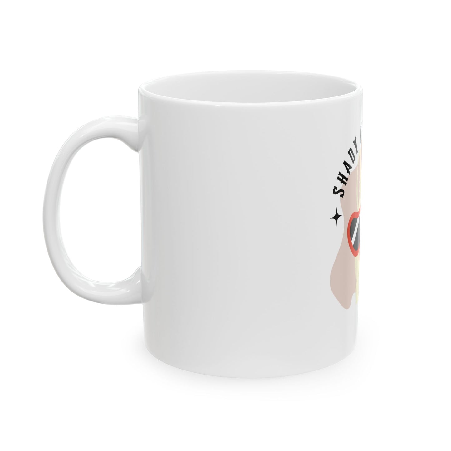 Shady Llama Drama Mug - Fun Coffee Cup, Gift for Llama Lovers, Unique Tea Mug, Quirky Home Decor, Funny Office Mug